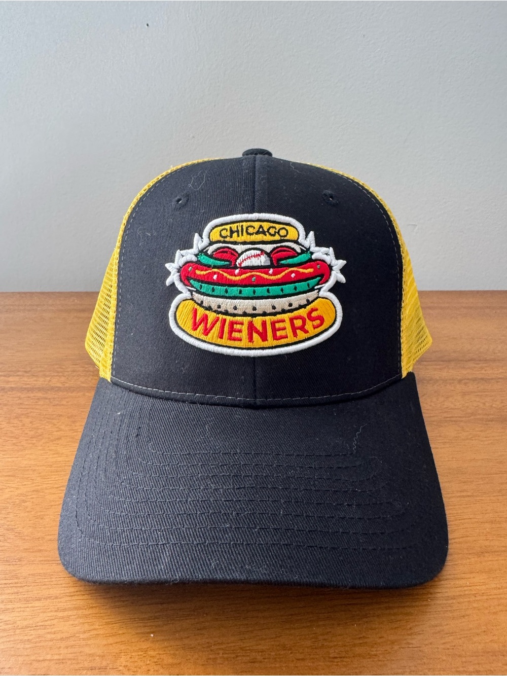 Zephyr Black & Yellow Chicago Wieners Trucker Hat
